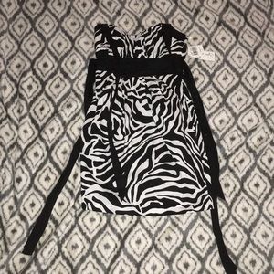 Zebra print dress